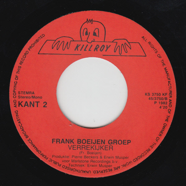 Frank Boeijen Groep - Zo Mooi 34351 Vinyl Singles Goede Staat