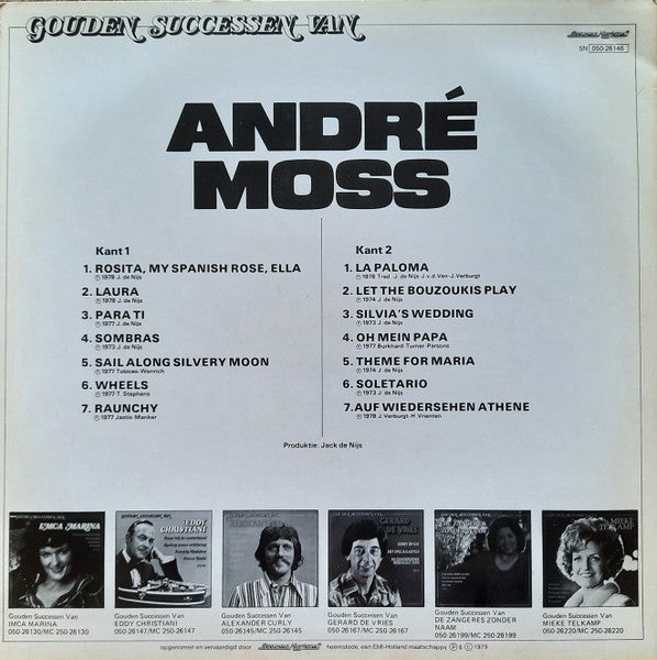 André Moss - Gouden Successen Van André Moss (LP) 41306 Vinyl LP Goede Staat