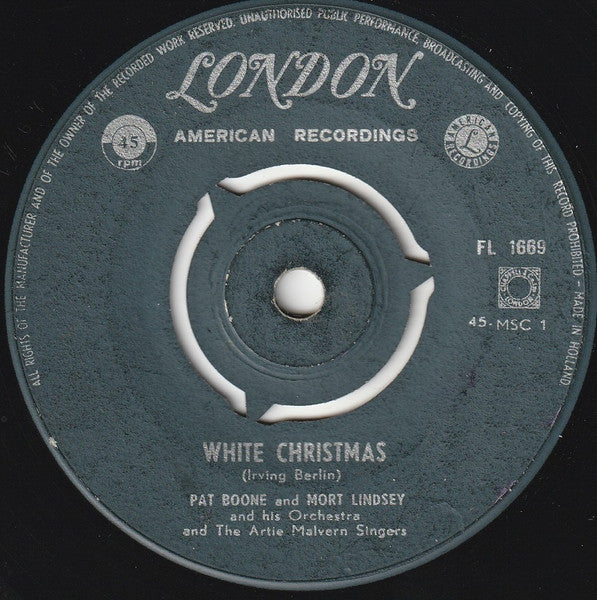 Pat Boone And Mort Lindsey - White Christmas 19428 Vinyl Singles Goede Staat ++