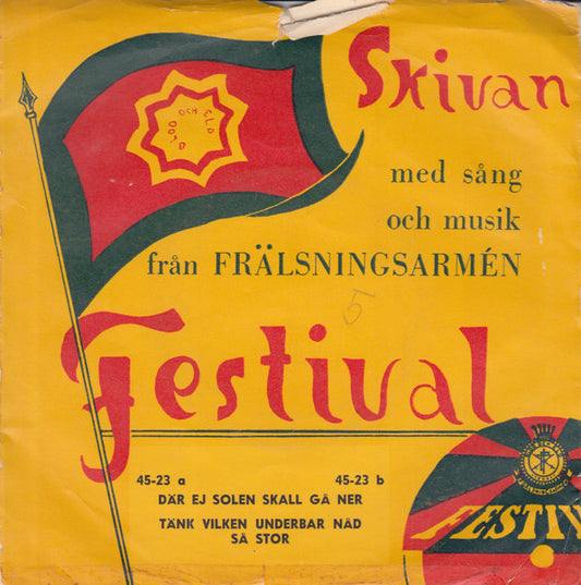 Frälsningsarméns - Skivan Med Sång Och Musik Från Frälsningsarmén Festival 33320 Vinyl Singles Goede Staat