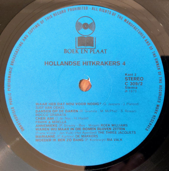 Various - Hollandse Hit Krakers 4 (LP) 51330 Vinyl LP Goede Staat