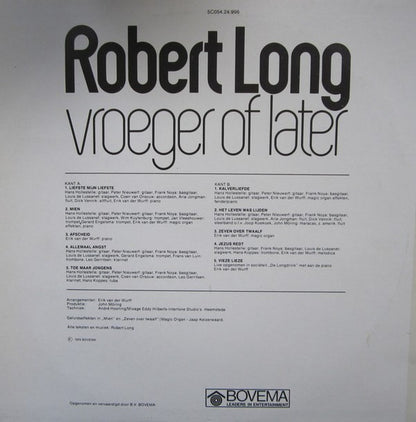 Robert Long - Vroeger Of Later (LP) 51184 Vinyl LP Goede Staat