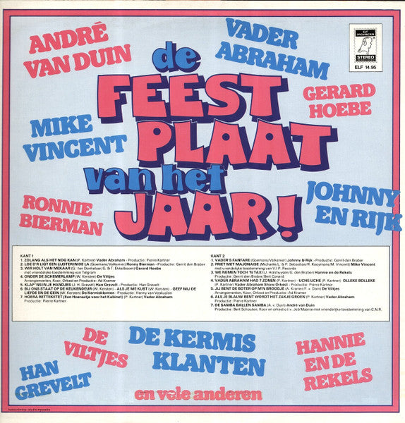 Various - De Feestplaat Van Het Jaar (LP) 41930 Vinyl LP Goede Staat