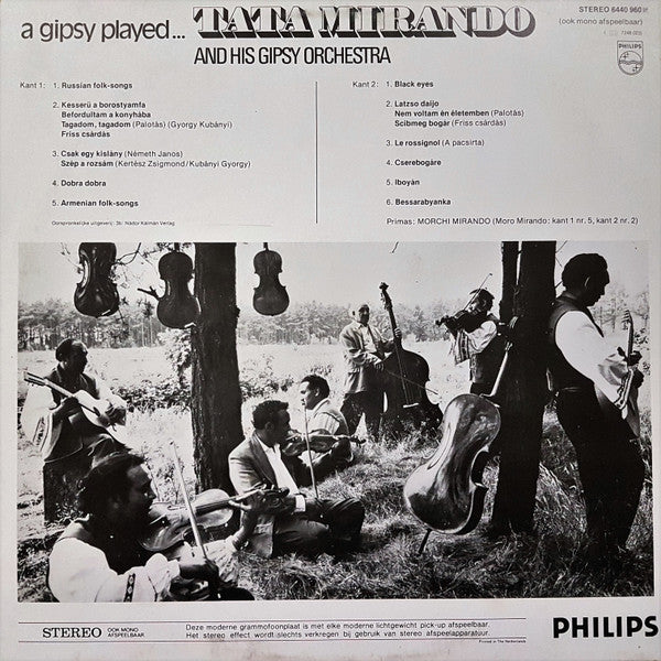 Tata Mirando And His Gipsy Orchestra - A Gipsy Played (LP) 50962 50962 Vinyl LP Goede Staat