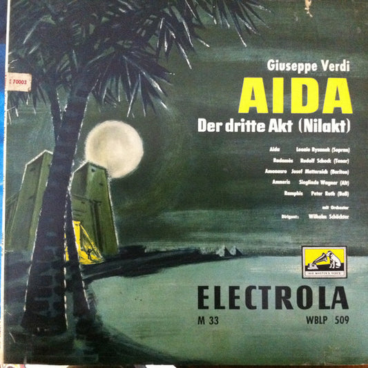 Leonie Rysanek, Rudolf Schock, ... - Giuseppe Verdi: Aida, Der Dritte Akt (Nilakt) (10") Vinyl LP 10" Goede Staat