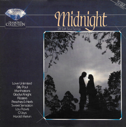 Various - Midnight - 28 Soft Soul Songs (LP) 50276 Vinyl LP Dubbel Goede Staat