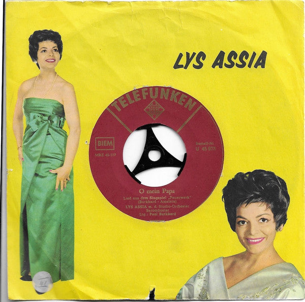 Lys Assia - O Mein Papa 39537 Vinyl Singles B-Keus (B)