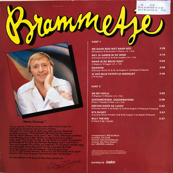 Bram Biesterveld - Brammetje (LP) 49912 Vinyl LP Goede Staat