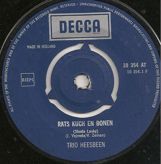 Trio Heesbeen - Rats, Kuch En Bonen 16864 Vinyl Singles Hoes: Generic