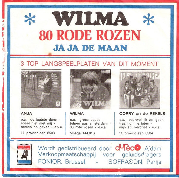 Wilma - 80 Rode Rozen 22685 Vinyl Singles Goede Staat