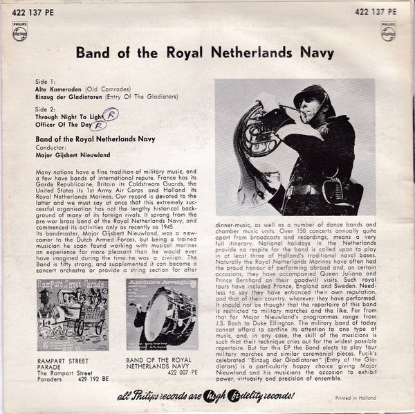 Marinierskapel der Koninklijke Marine - Band Of The Royal Netherlands Navy (EP) 33731 Vinyl Singles EP Goede Staat