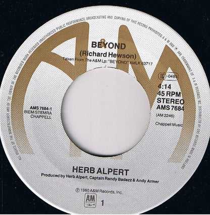 Herb Alpert - Beyond 38725 Vinyl Singles Goede Staat