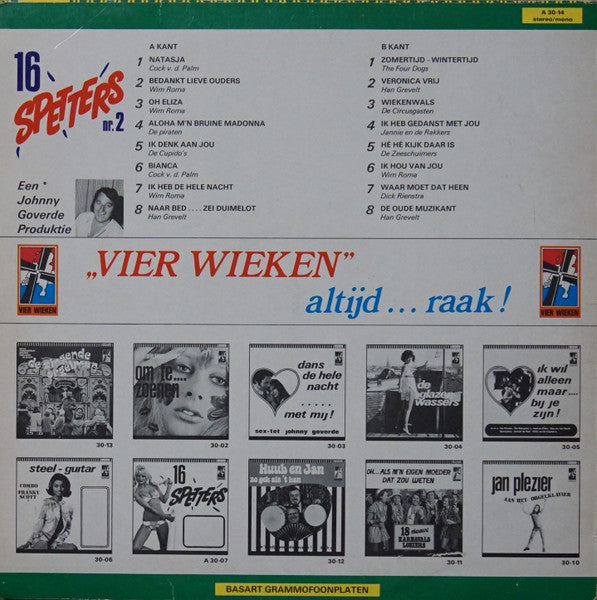 Various - 16 Spetters Nr. 2 (LP) 50708 Vinyl LP Goede Staat