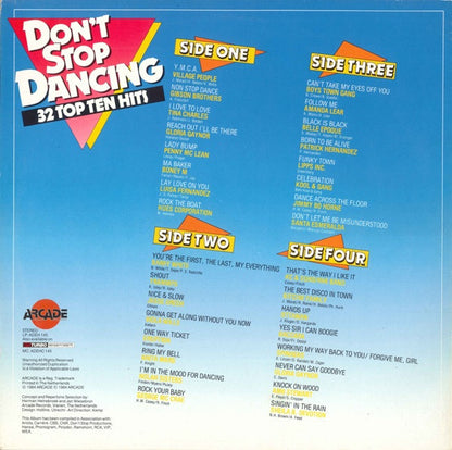 Various - Don't Stop Dancing - 32 Top Ten Hits (LP) 51251 Vinyl LP Dubbel Goede Staat