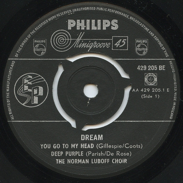 Norman Luboff Choir - Dream (EP) 33709 Vinyl Singles Goede Staat