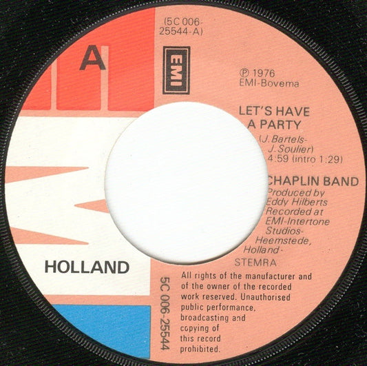 Chaplin Band - Let's Have A Party 38966 Vinyl Singles Goede Staat