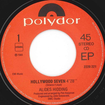 Alides Hidding - Hollywood Seven 02585 Vinyl Singles Hoes: Generic Company