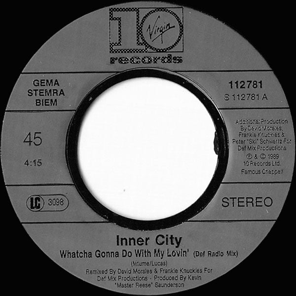 Inner City - Whatcha Gonna Do With My Lovin' 33317 Vinyl Singles Goede Staat