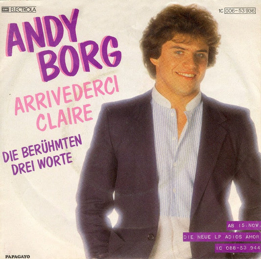 Andy Borg - Arrivederci Claire 00930 Vinyl Singles Goede Staat