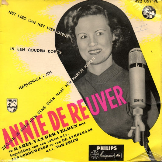 Annie de Reuver En Karel van der Velden - Het Lied Van Het Pierement (EP) 11308 Vinyl Singles EP Goede Staat