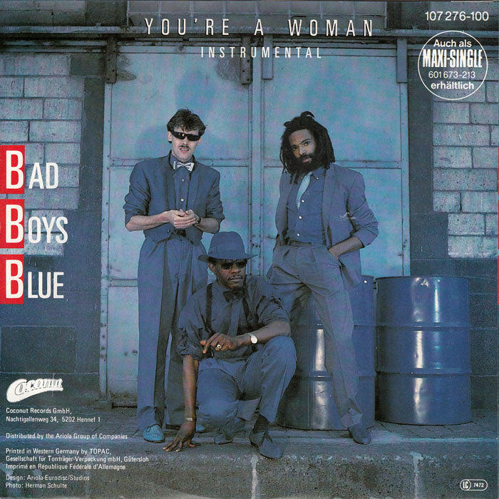 Bad Boys Blue - You're A Woman 14042 Vinyl Singles Goede Staat