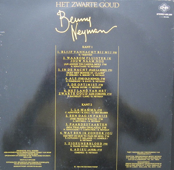 Benny Neyman - Het Zwarte Goud (LP) 50055 Vinyl LP Goede Staat