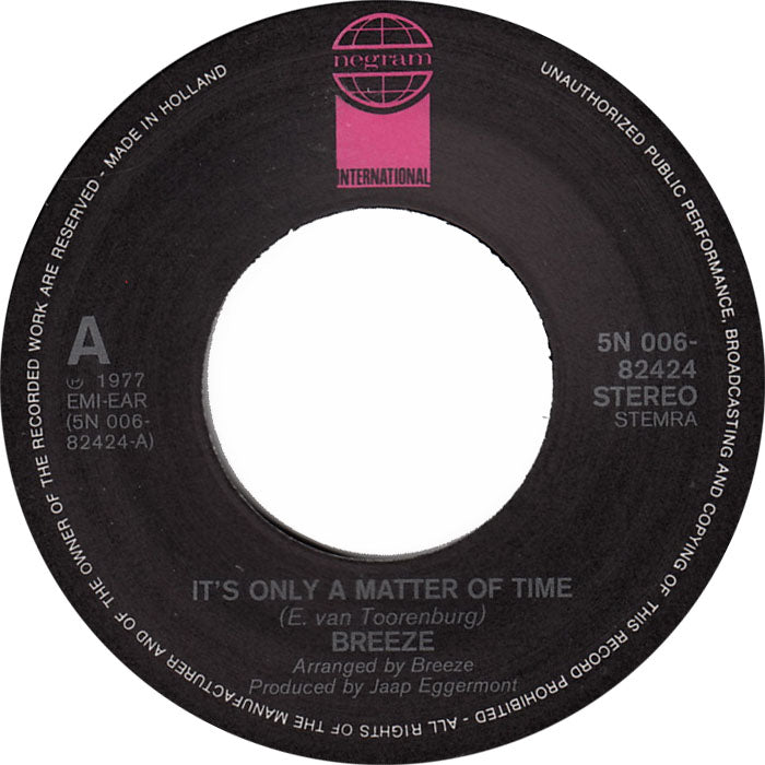 Breeze - It's Only A Matter Of Time 35358 Vinyl Singles Goede Staat