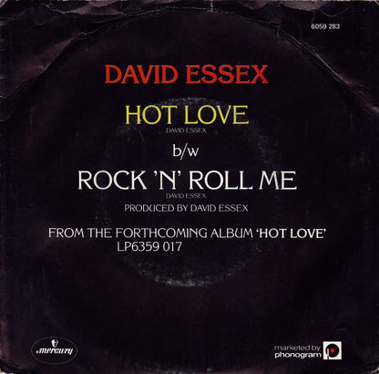 David Essex - Hot Love 39453 Vinyl Singles Goede Staat