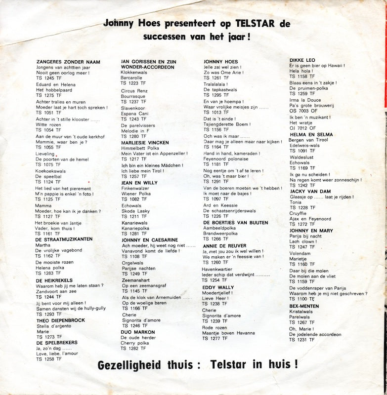 Heikrekels - Jij Bent Voor Mij Alleen 00048 Vinyl Singles Goede Staat