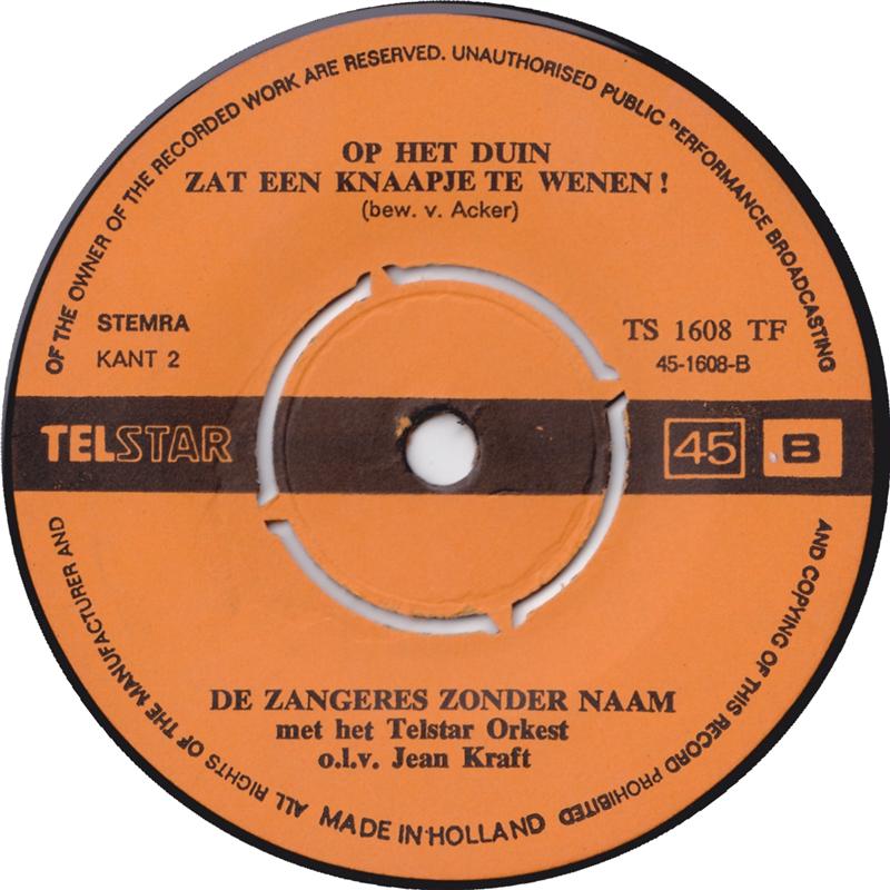 Zangeres Zonder Naam - Zeehondenbabies 37892 Vinyl Singles Goede Staat