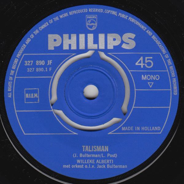 Willeke Alberti - Talisman 18046 18047 Vinyl Singles Goede Staat