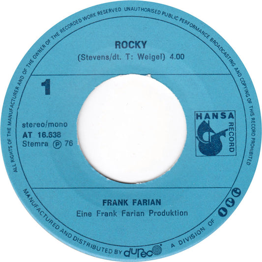 Frank Farian - Rocky 02438 Vinyl Singles Hoes: Generic