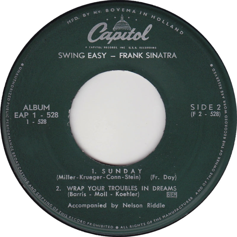 Frank Sinatra - Swing Easy! Part 2 (EP) 16911 Vinyl Singles EP Goede Staat