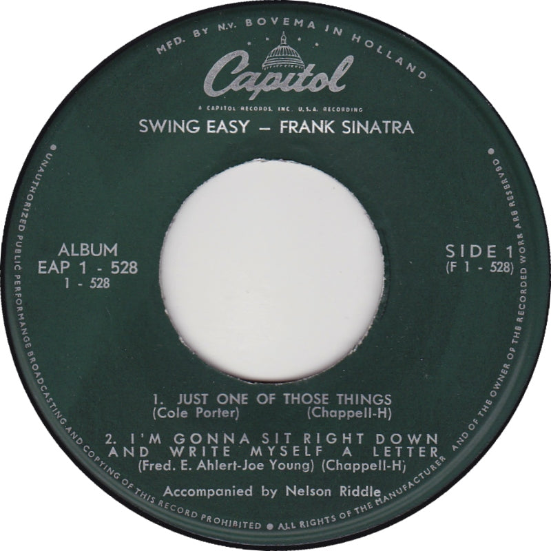 Frank Sinatra - Swing Easy! Part 2 (EP) 16911 Vinyl Singles EP Goede Staat