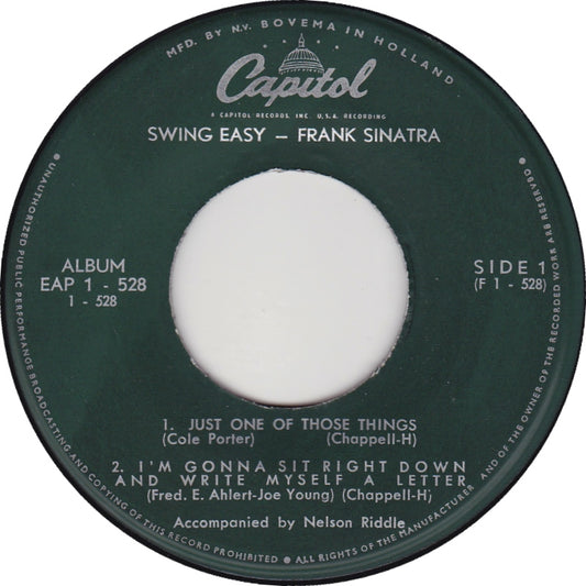 Frank Sinatra - Swing Easy! Part 2 (EP) 16911 Vinyl Singles EP Goede Staat