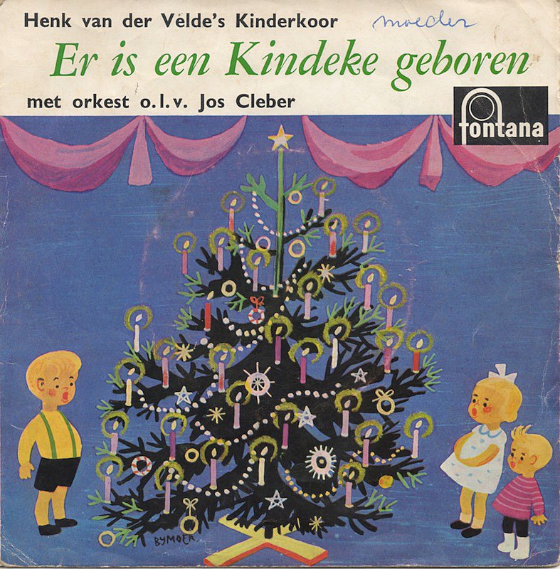 Henk Van Der Velde's Kinderkoor - Er Is Een Kindeke Geboren Vinyl Singles Goede Staat