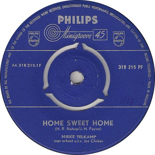 Mieke Telkamp - Home Sweet Home 02390 Vinyl Singles Hoes: Generic