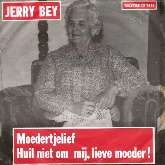 Jerry Bey - Moedertje lief 38953 Vinyl Singles Goede Staat