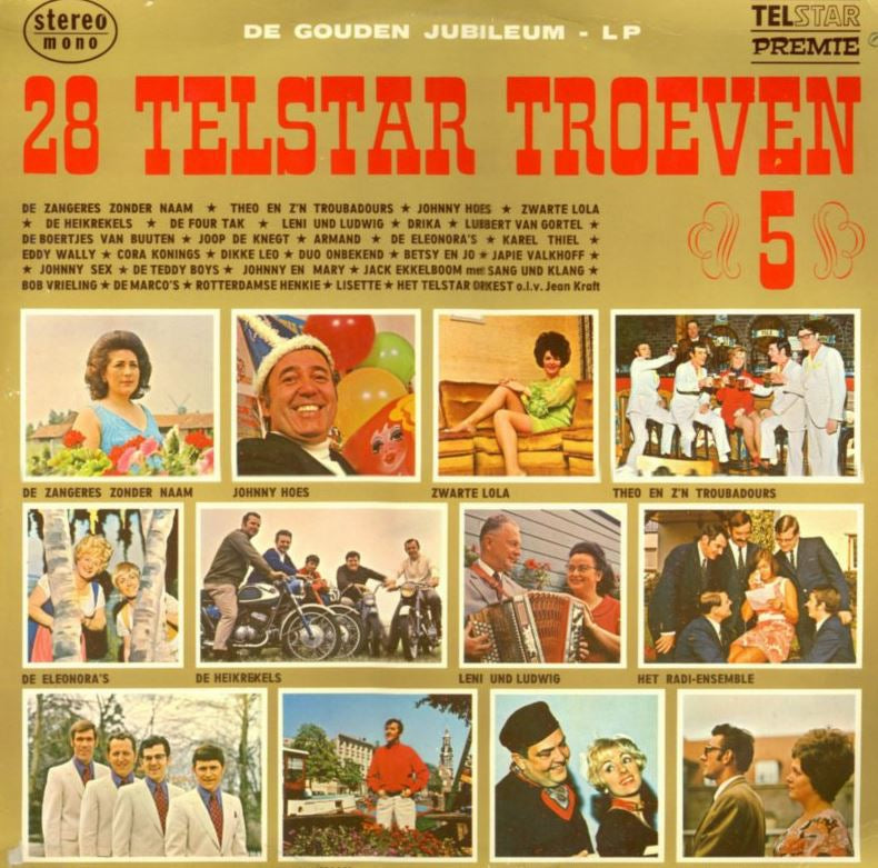 Johnny Hoes - Johnny Hoes Presenteert: 28 Telstar Troeven 5 (LP) 43562 Vinyl LP Goede Staat