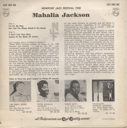 Mahalia Jackson - Newport Jazz Festival 1958 (EP) 34200 Vinyl Singles EP Goede Staat