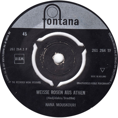 Nana Mouskouri - Weisse Rosen Aus Athen 38935 Vinyl Singles Goede Staat