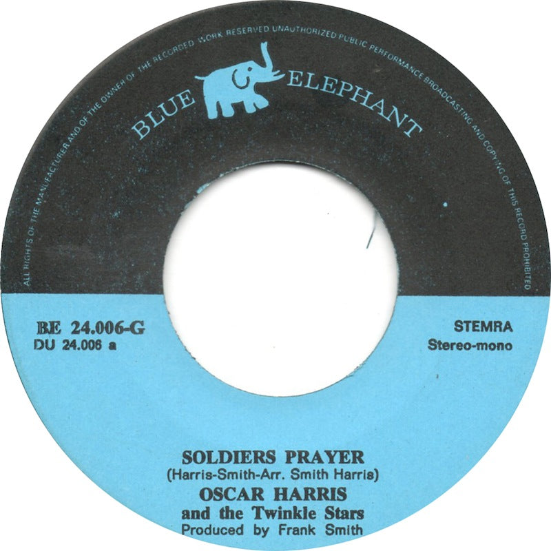 Oscar Harris & The Twinkle Stars - Soldiers Prayer 08288 26727 33407 Vinyl Singles Goede Staat