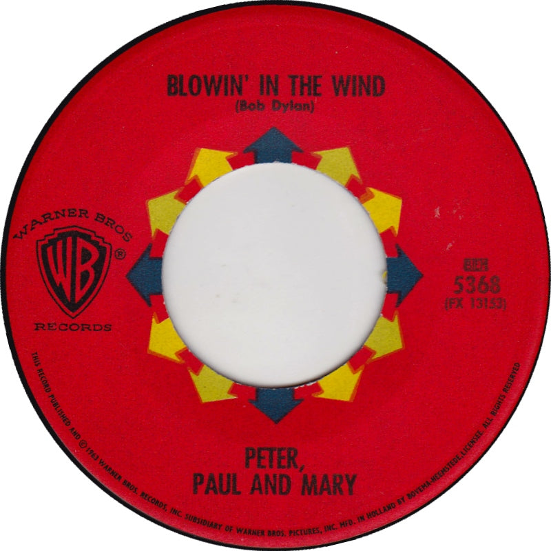 Peter, Paul & Mary - Blowin' In The Wind 34195 Vinyl Singles Goede Staat