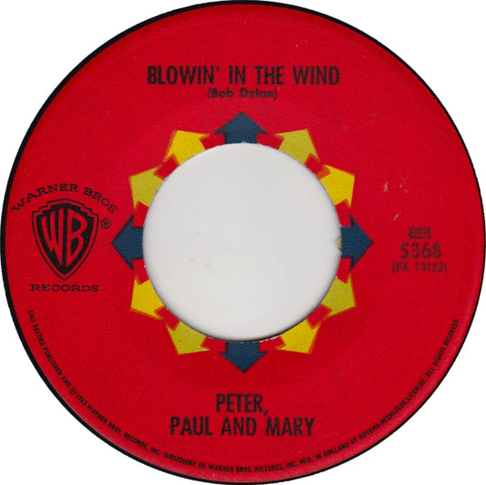 Peter, Paul & Mary - Blowin' In The Wind 34195 Vinyl Singles Goede Staat