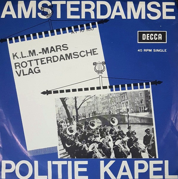 Amsterdamse Politiekapel - KLM-mars (EP) 14284 Vinyl Singles Goede Staat