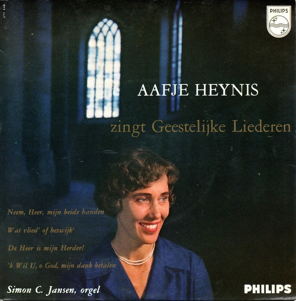 Aafje Heynis - Zingt Geestelijke Liederen (EP) 08246 Vinyl Singles EP Goede Staat