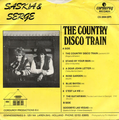 Saskia & Serge - The Country Disco Train (EP) 10866 Vinyl Singles EP Goede Staat