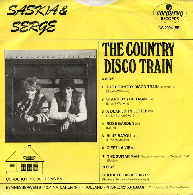 Saskia & Serge - The Country Disco Train (EP) 34648 Vinyl Singles EP Goede Staat