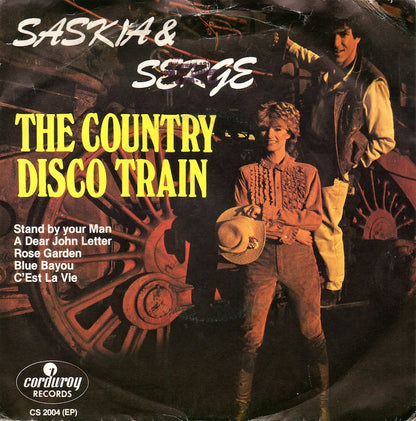 Saskia & Serge - The Country Disco Train (EP) 13336 Vinyl Singles EP Goede Staat