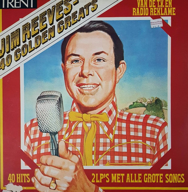 Jim Reeves - 40 Golden Greats (LP) 40325 Vinyl LP Goede Staat